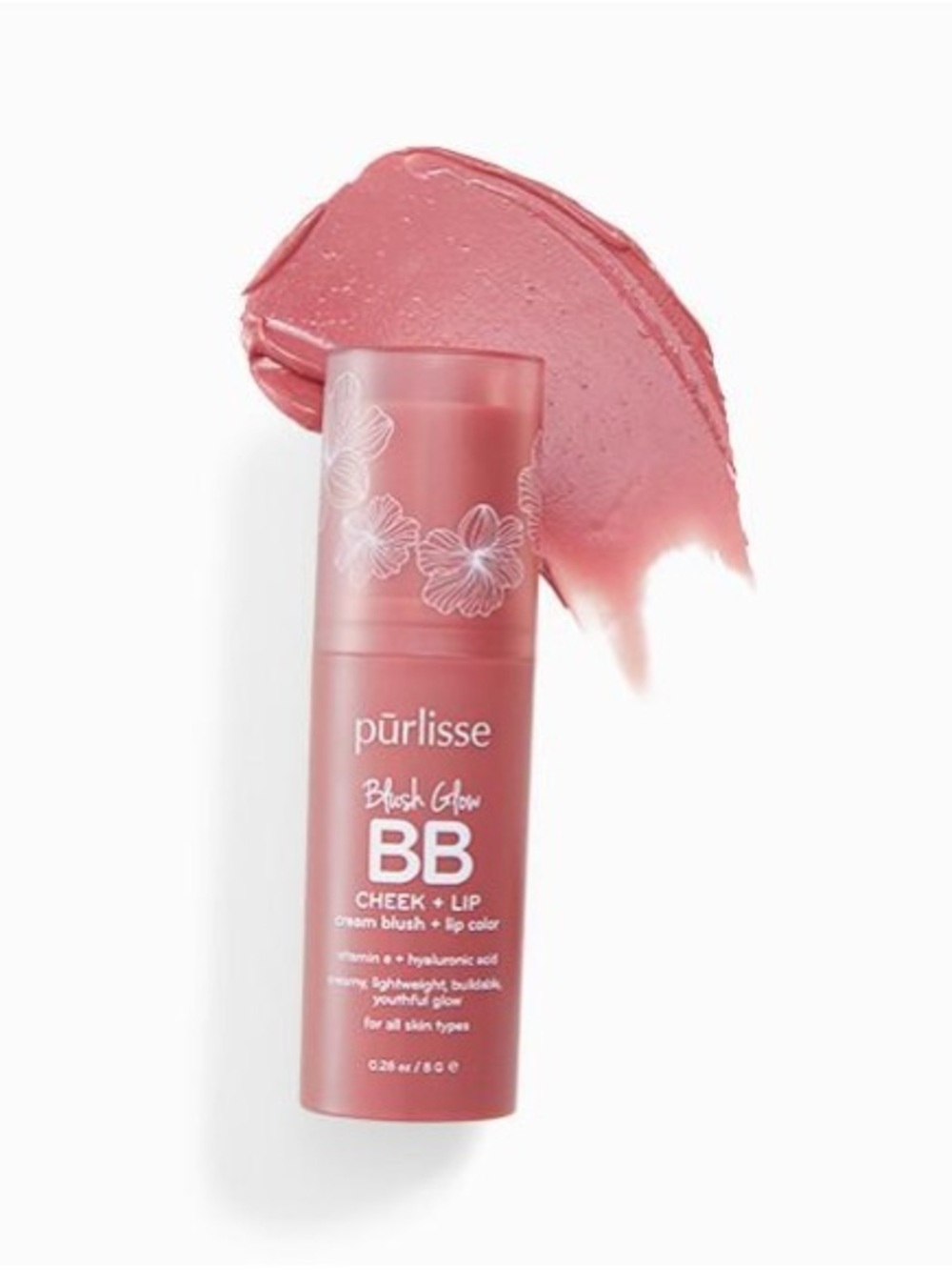 pūrlisse -Blush Glow BB - Cheek & Lip Stick in Nude Sugar